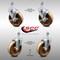 Service Caster 5 Inch SS High Temp Phenolic Swivel 1/2 Inch Threaded Stem Caster Brakes SCC, 2PK SCC-SSTS20S514-PHSHT-121315-2-TLB-2 - alternate 1